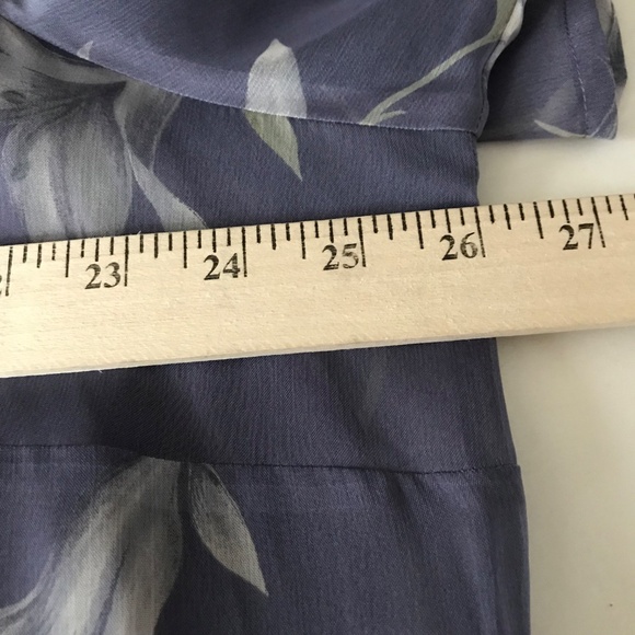 CHARTER CLUB Floral Maxi Dress Purple Sheer Short Sleeve Women’s Plus Size 20 2X - Picture 10 of 16